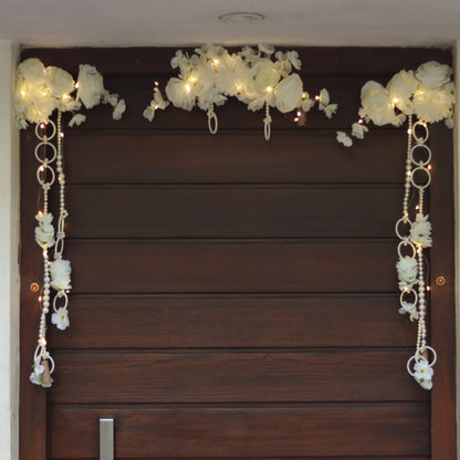 Pearl Toran with Fairy Lights