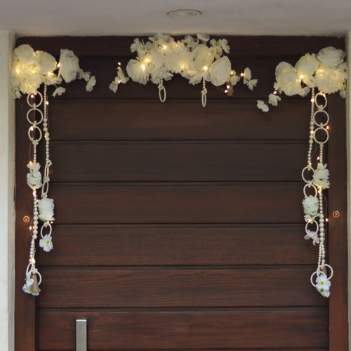 Pearl Toran with Fairy Lights
