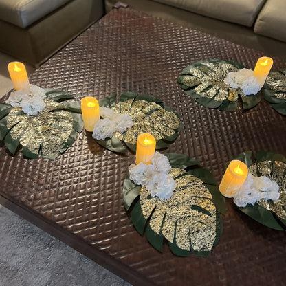 Inaya Monstera Candle Set