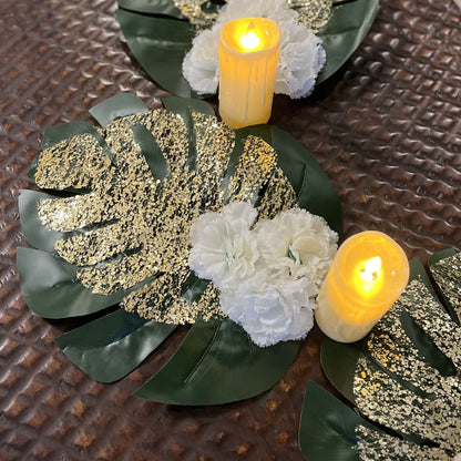 Inaya Monstera Candle Set
