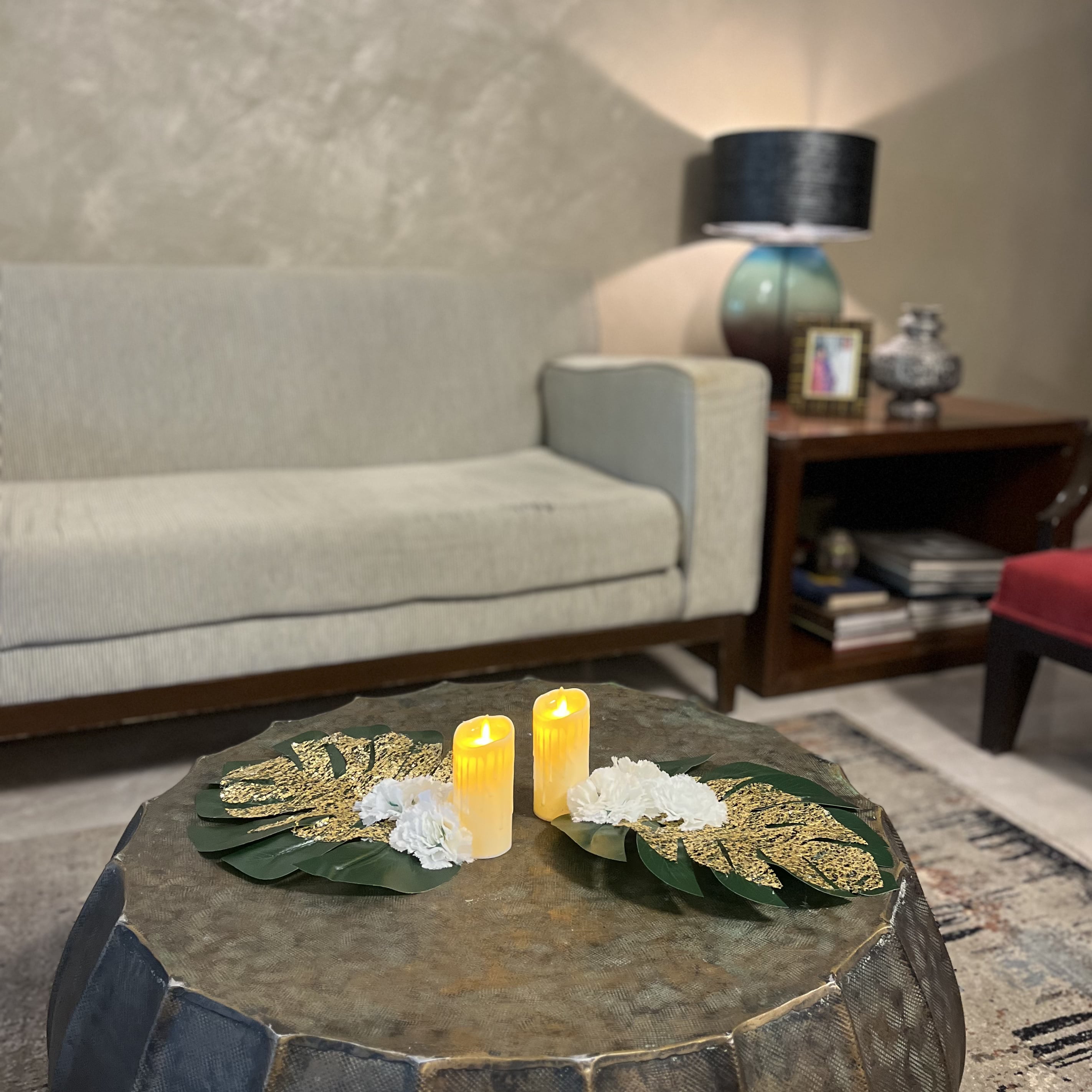 Inaya Monstera Candle Set