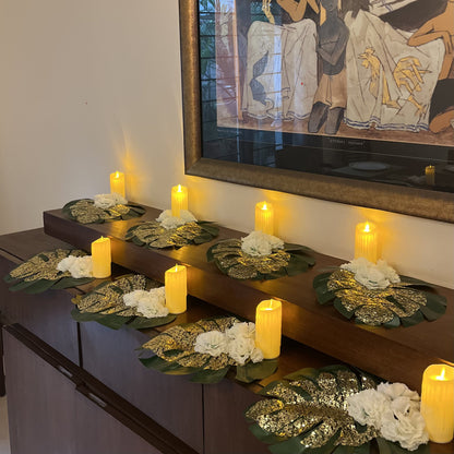 Inaya Monstera Candle Set