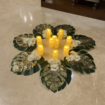 Inaya Monstera Candle Set
