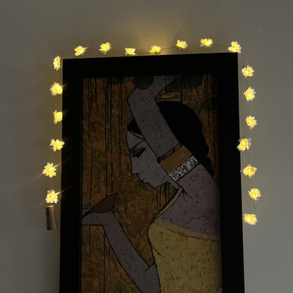 Flower Creeper with Fairy Lights (Battery Operated) - 42inch length