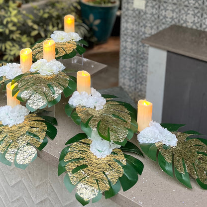 Inaya Monstera Candle Set