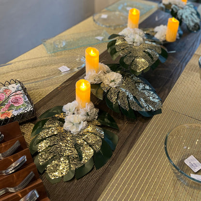 Inaya Monstera Candle Set