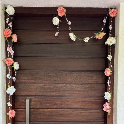 Floral Fairy Light Toran (Battery Operated) - 76inch Length