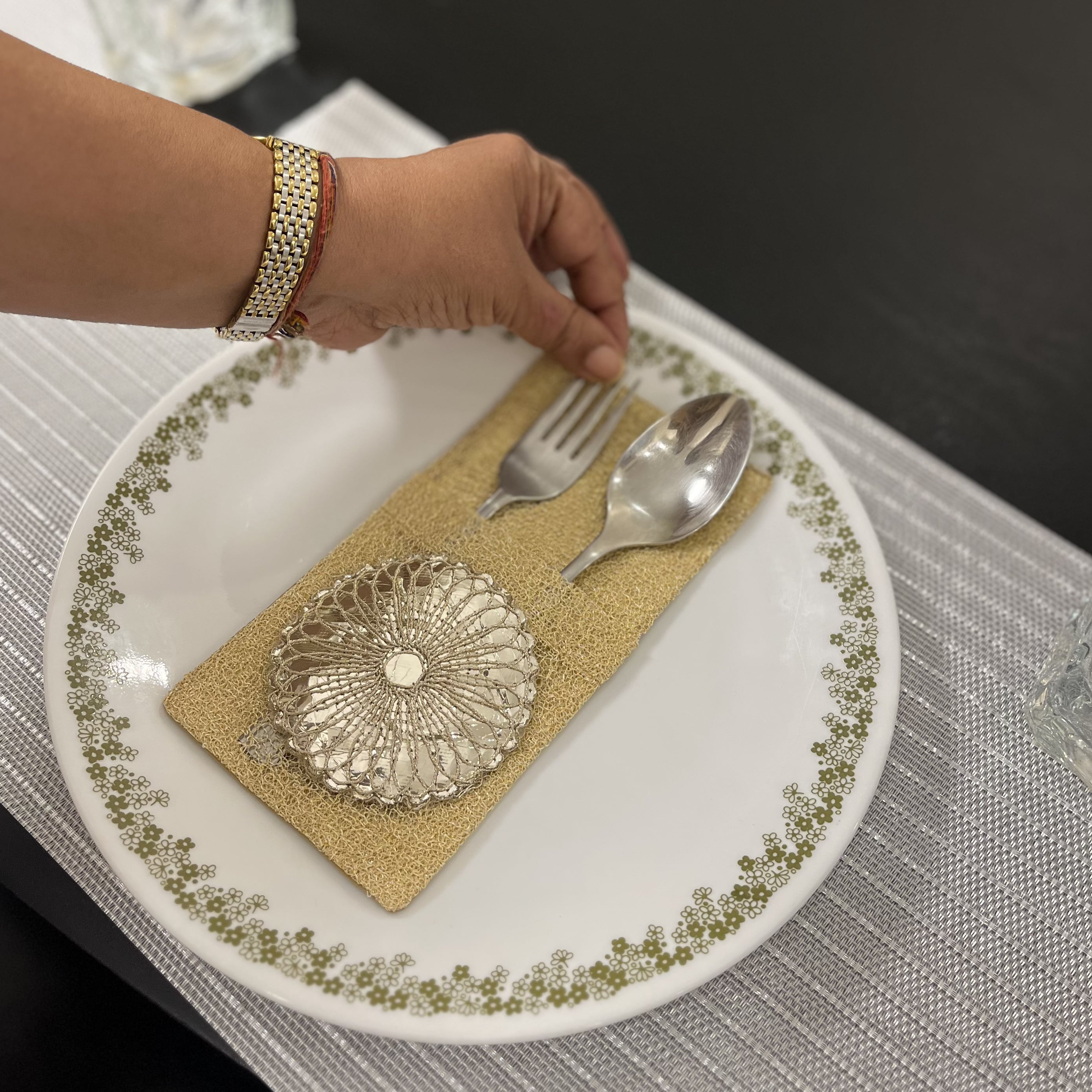Gold Cutlery Pockets