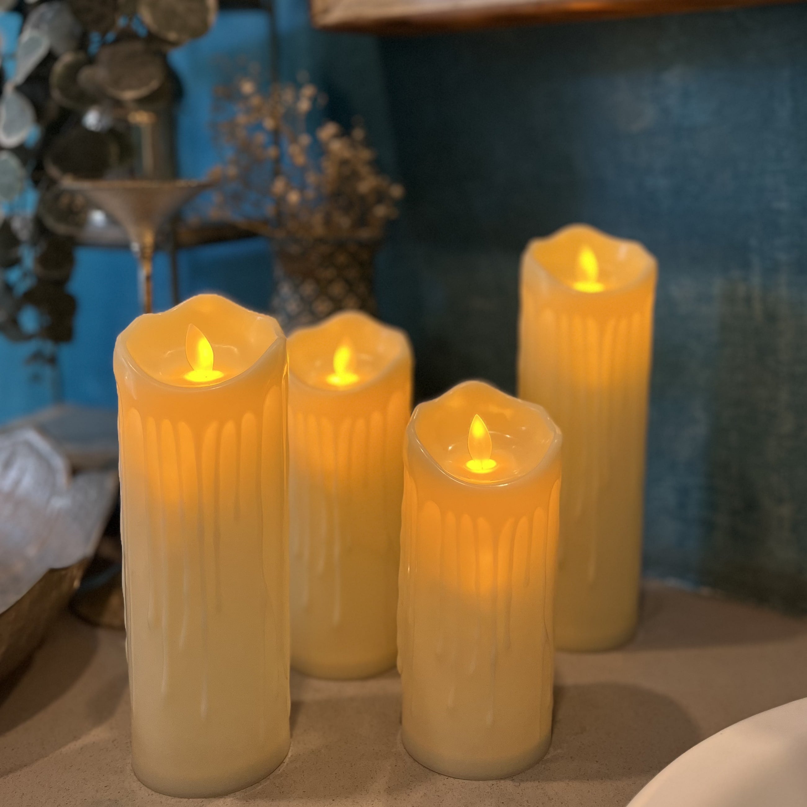 LED Como Pillar Candles