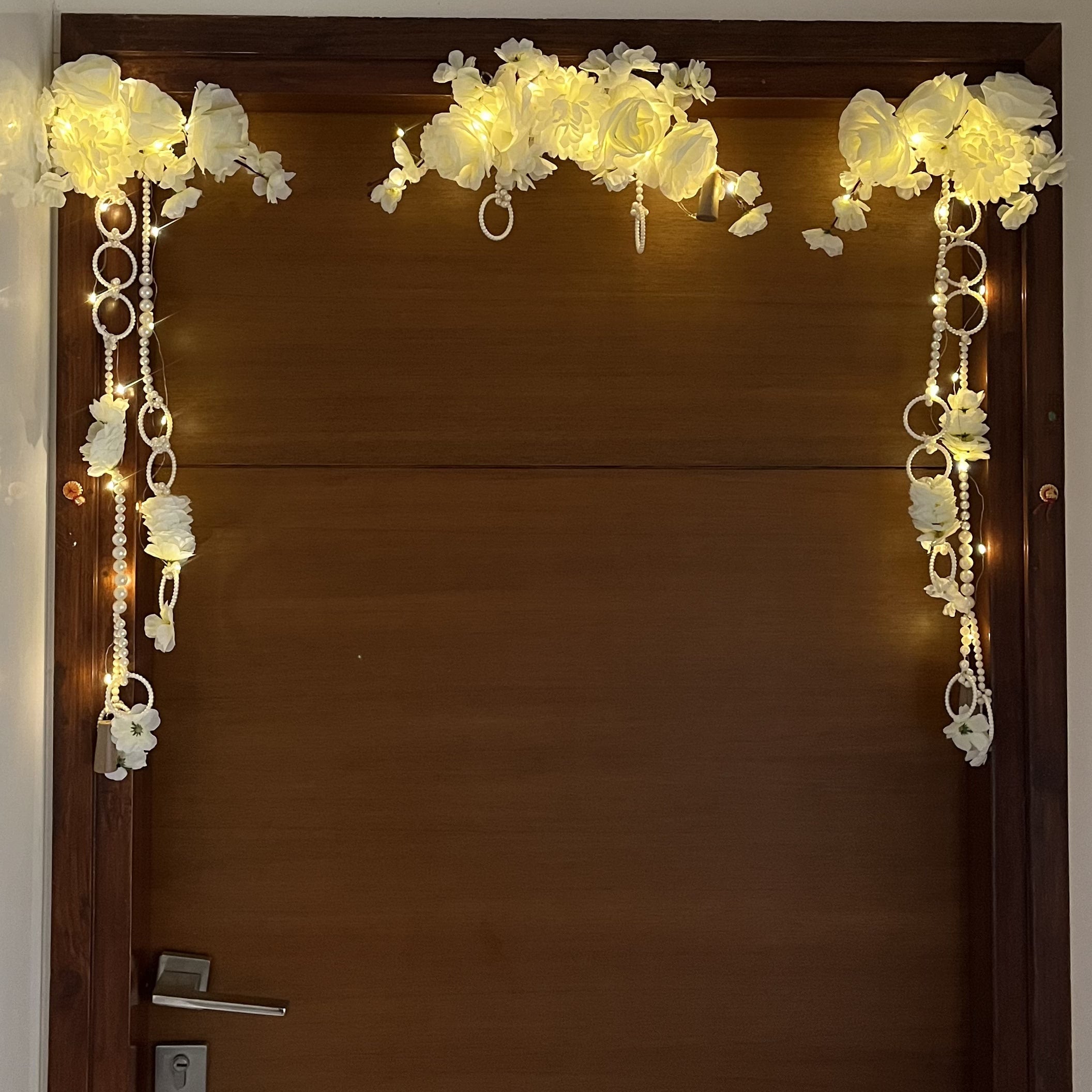 Pearl Toran with Fairy Lights