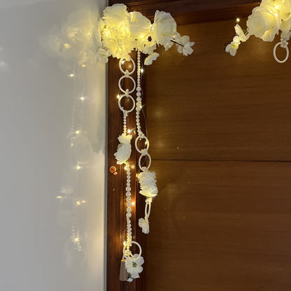 Pearl Toran with Fairy Lights
