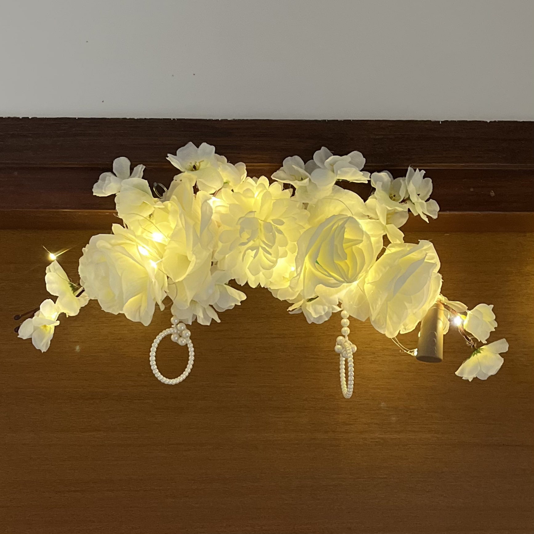Pearl Toran with Fairy Lights