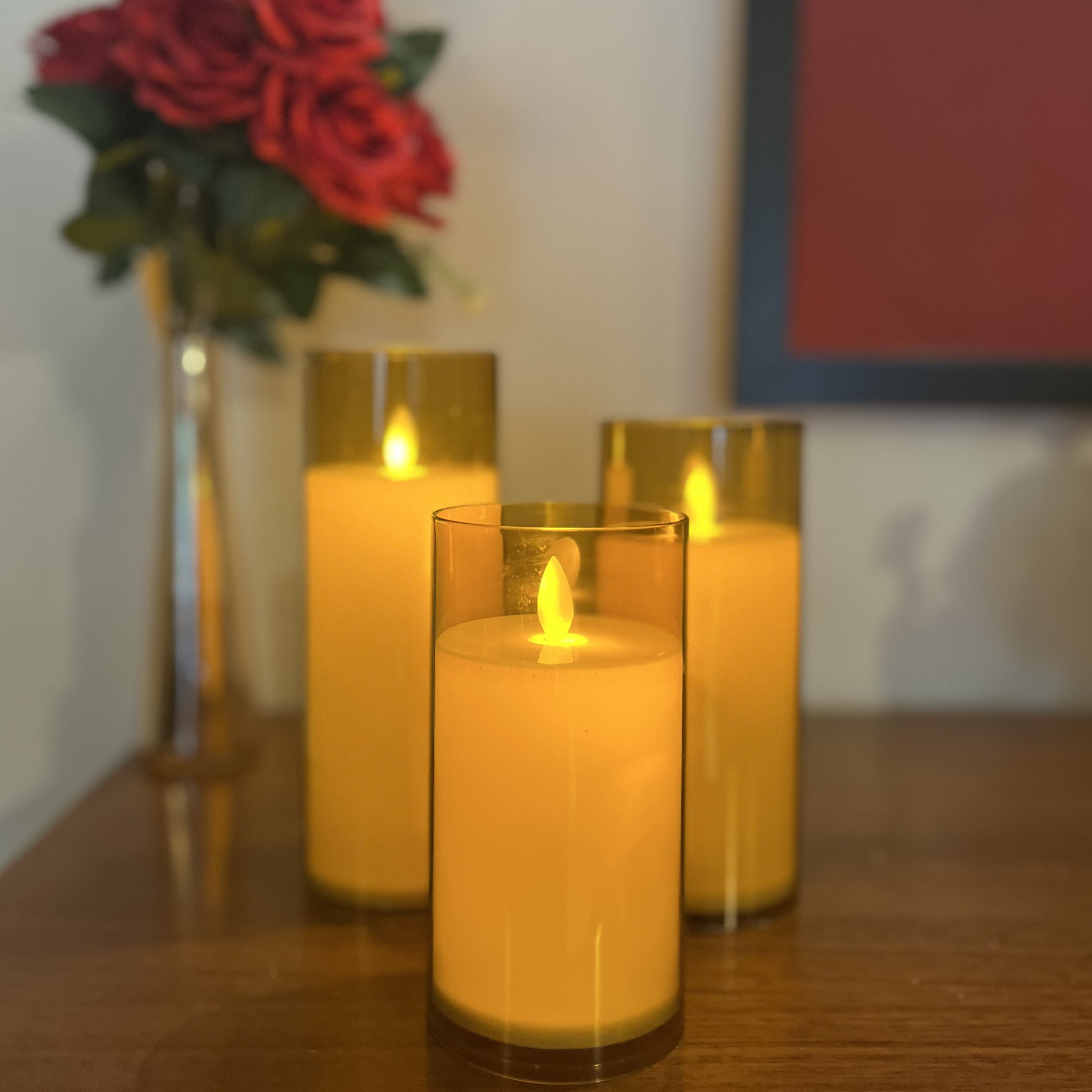 Auro Acrylic Glass LED Candle