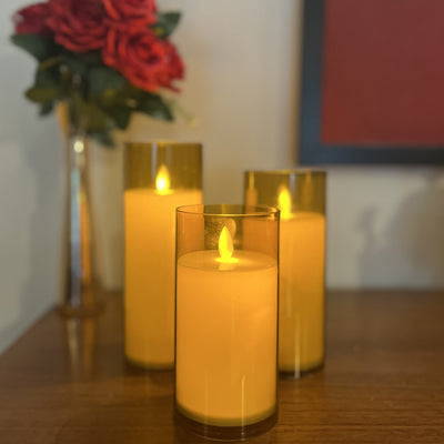 Auro Acrylic Glass LED Candle