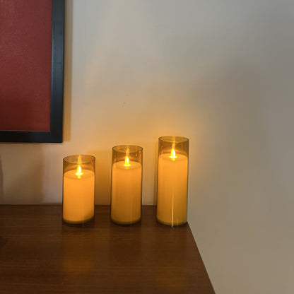 Auro Acrylic Glass LED Candle