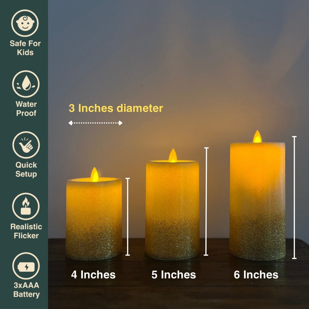 Glitter LED Candle