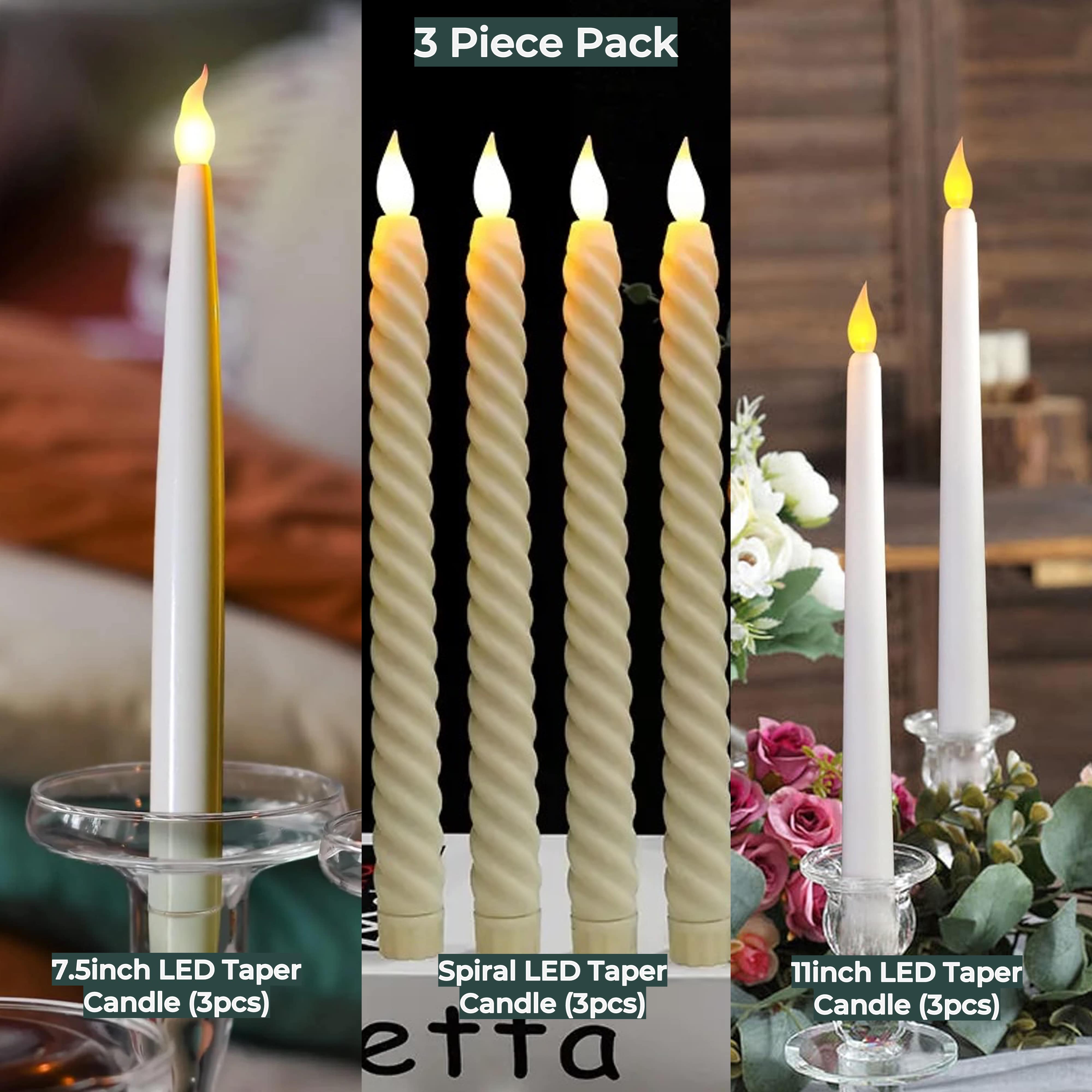 LED Taper Candle Pack