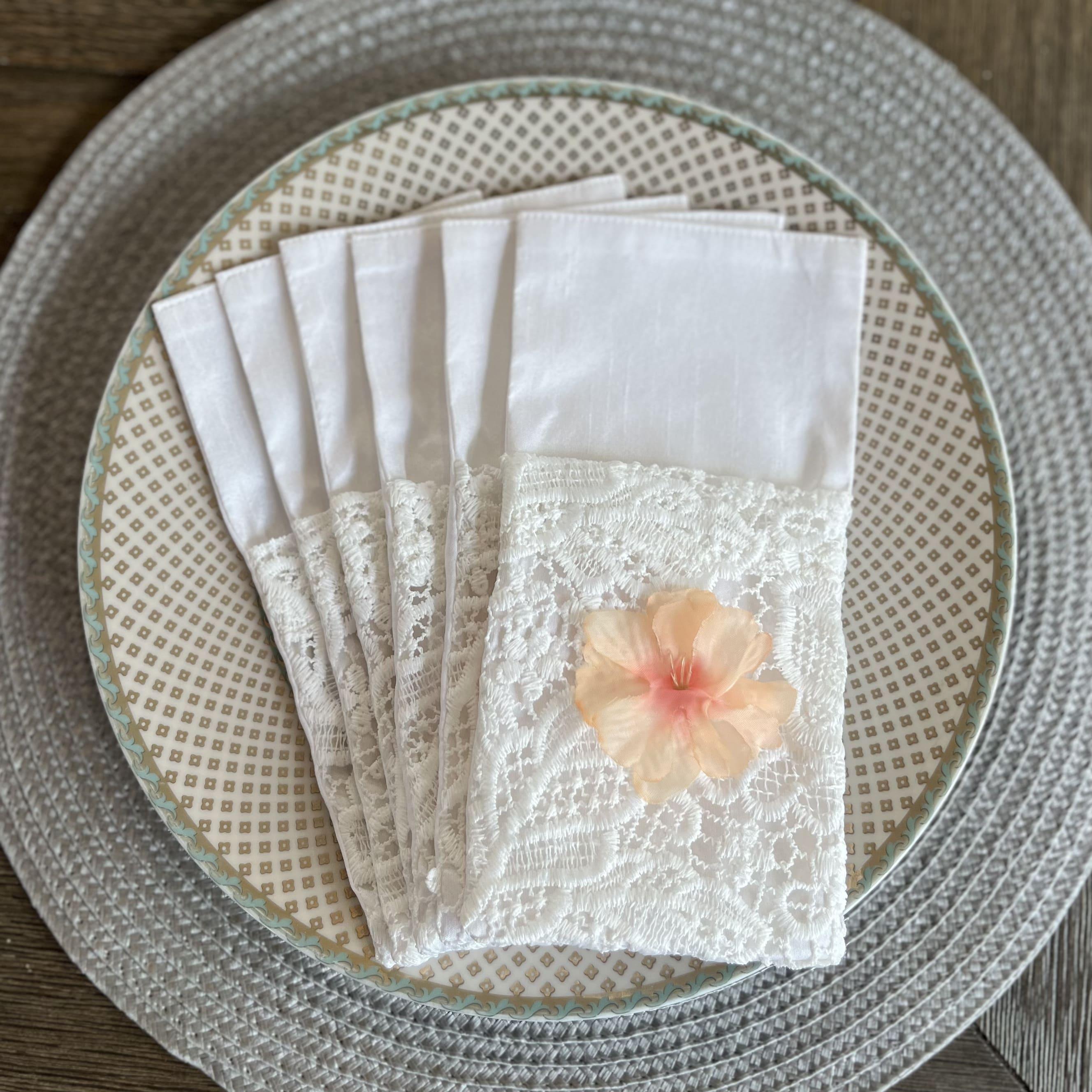 Lace Cutlery Pockets