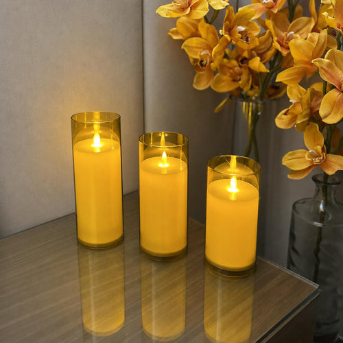 Auro Acrylic Glass LED Candle