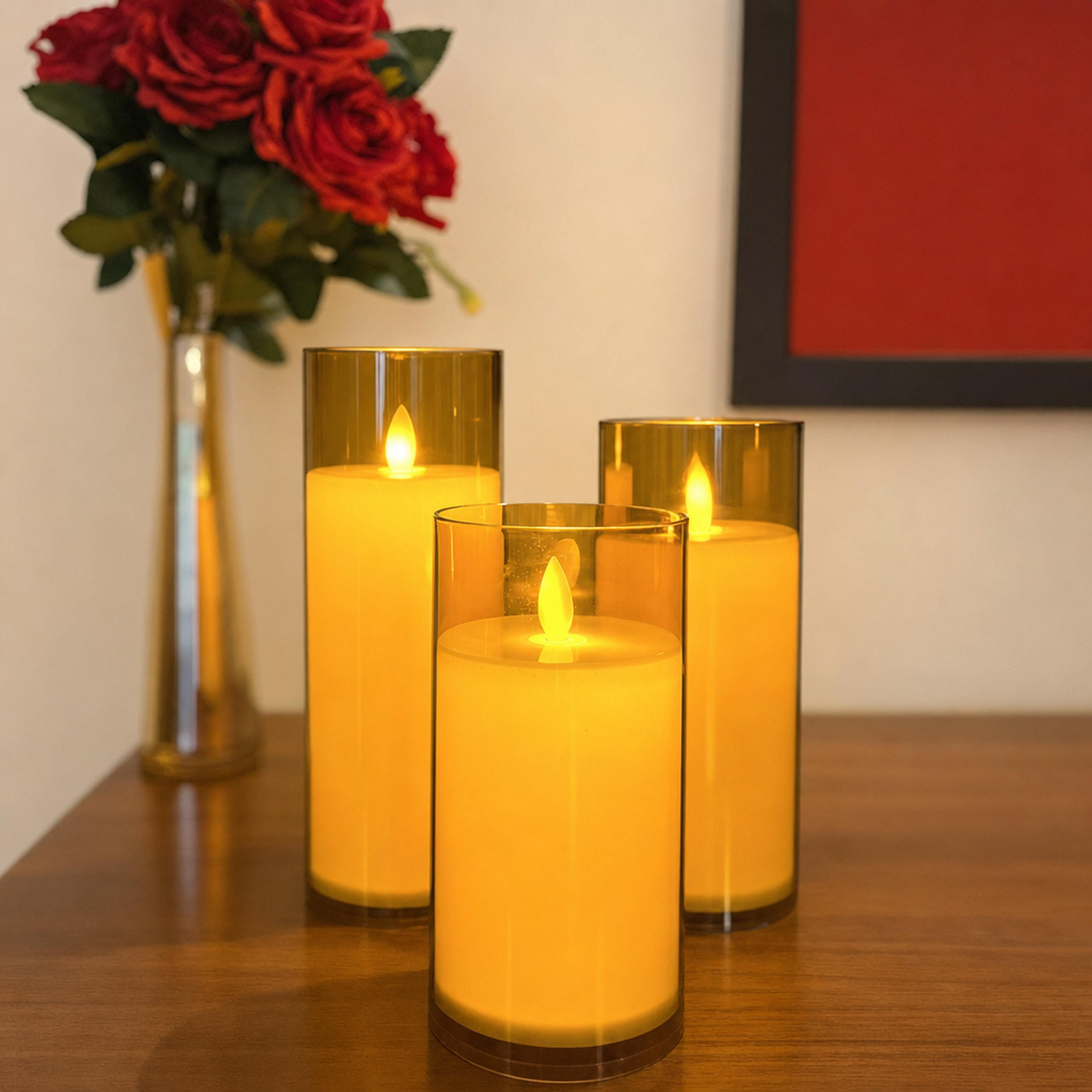 Auro Acrylic Glass LED Candle