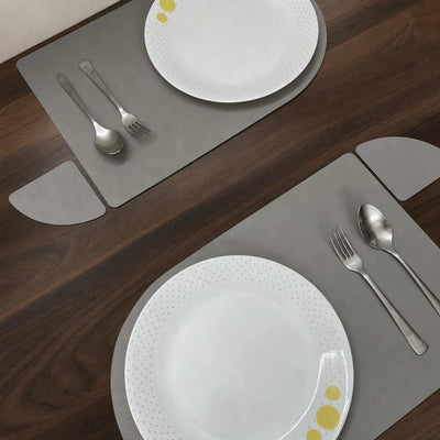 Double Sided Leather Table Mat & Coaster Set