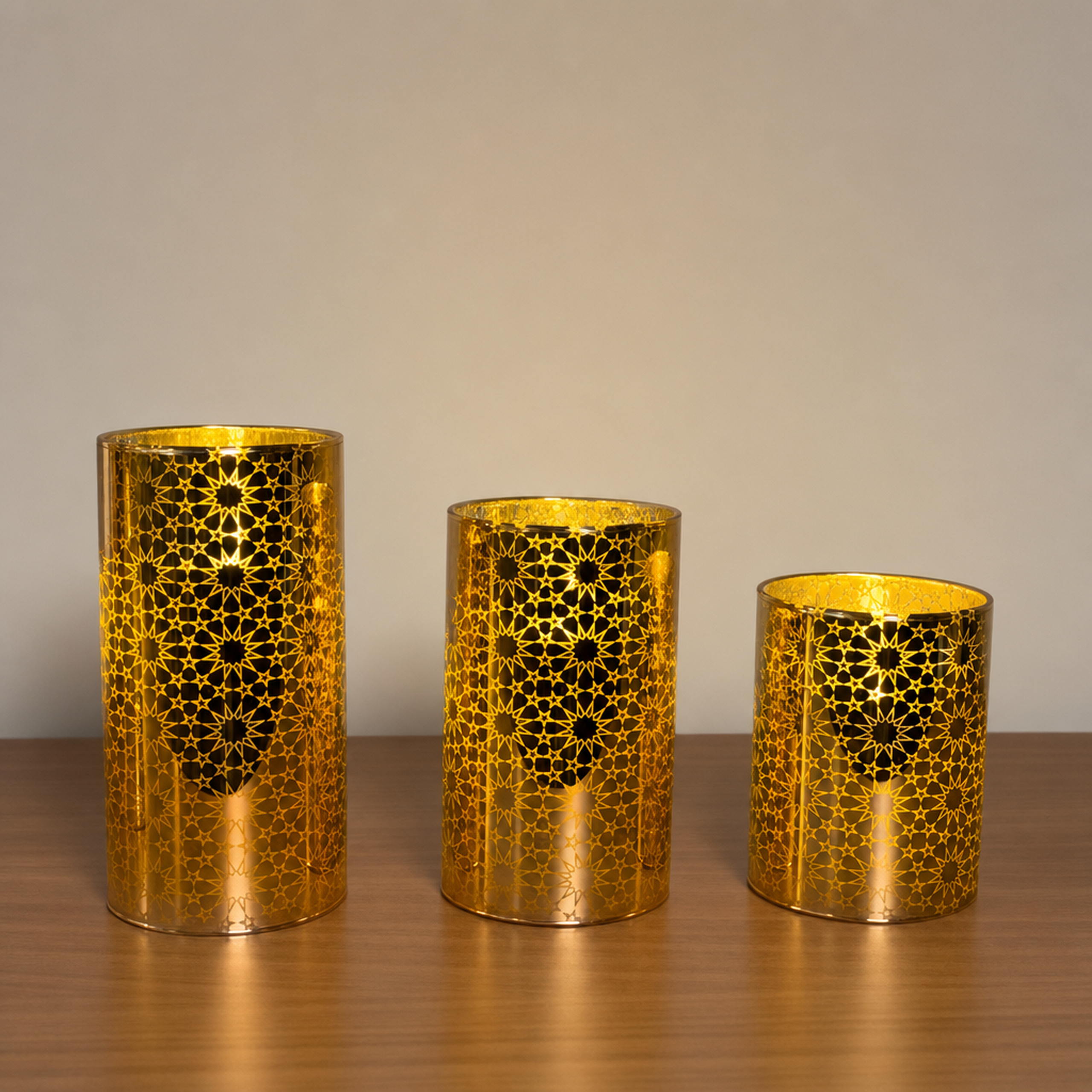 Floral Glass LED Candle