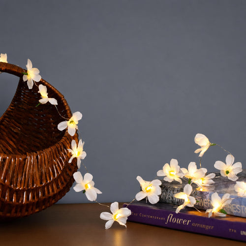 Flower Creeper with Fairy Lights (Battery Operated) - 42inch length
