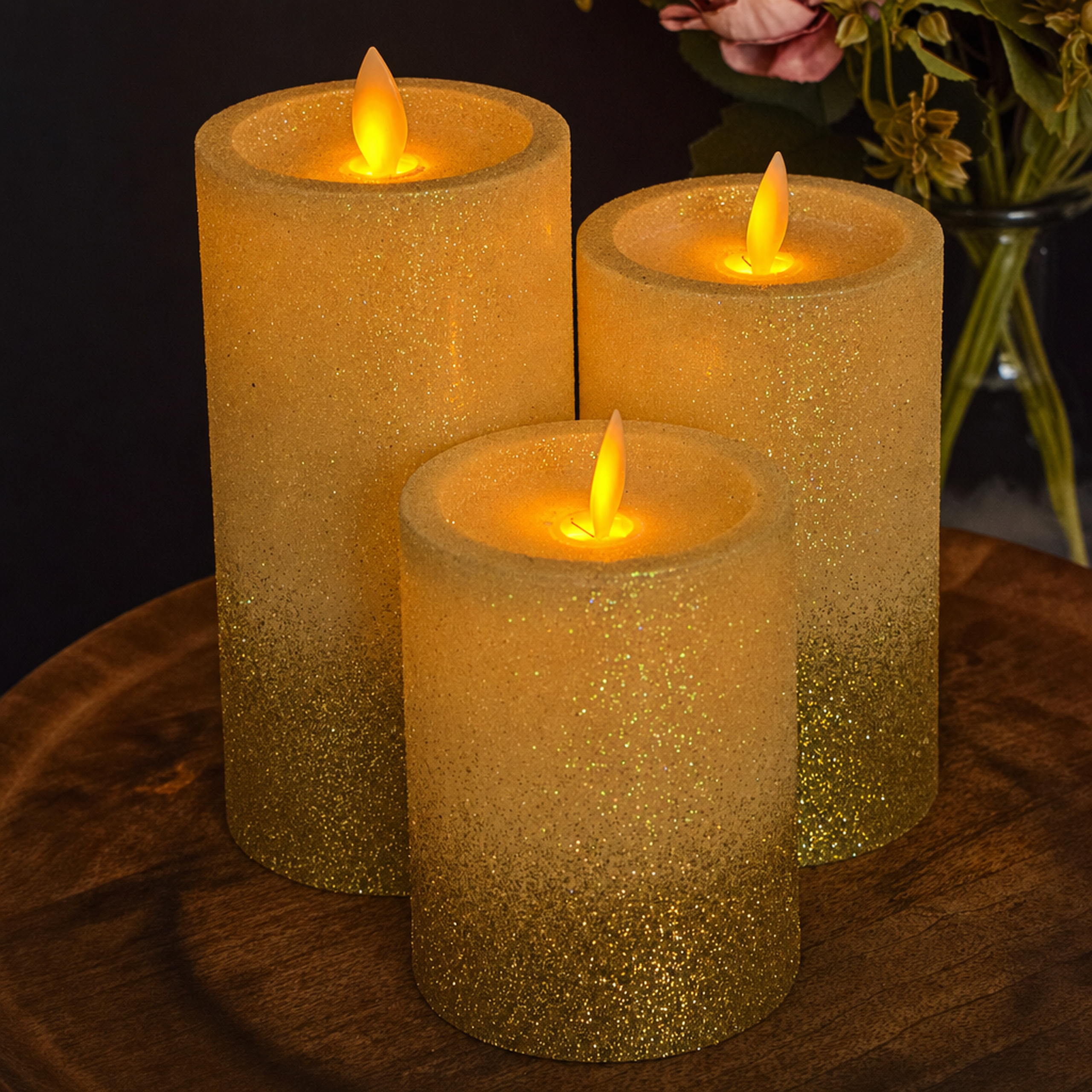 Glitter LED Candle