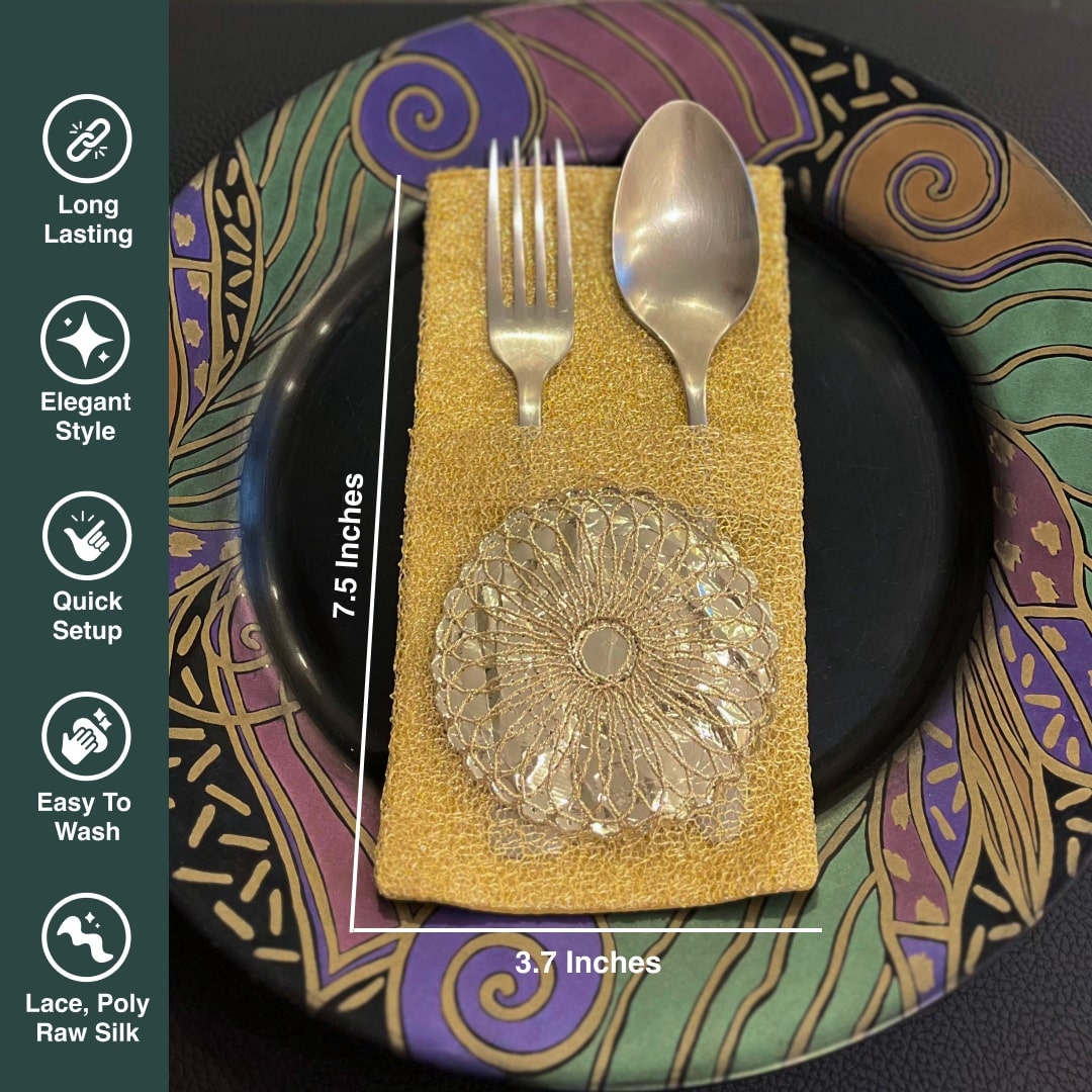 Gold Cutlery Pockets