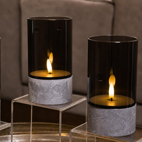 LED Niko Candle with Glass Container