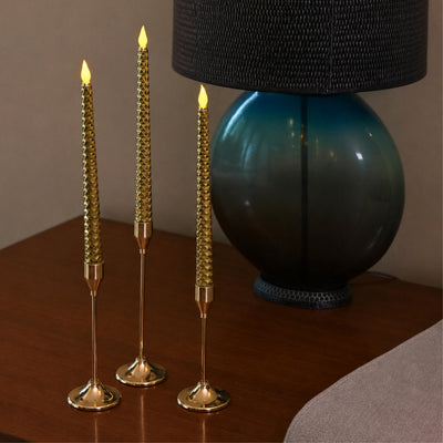 LED Shimmer Taper Candles