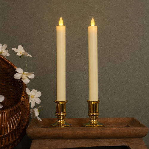 LED Taper Candles With Stand