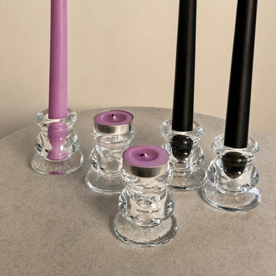 Round Glass Candle Holder