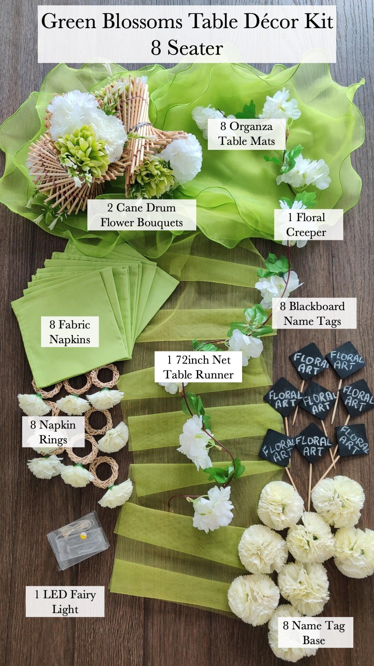 Blossoms Table Decor Kit - Floral Art by Nandini (A unit of R S creations and designs)