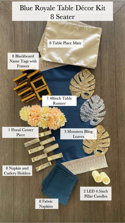 Royale Table Decor Kit - Floral Art by Nandini (A unit of R S creations and designs)