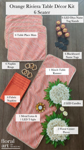 Riviera Table Decor Kit - Floral Art by Nandini (A unit of R S creations and designs)