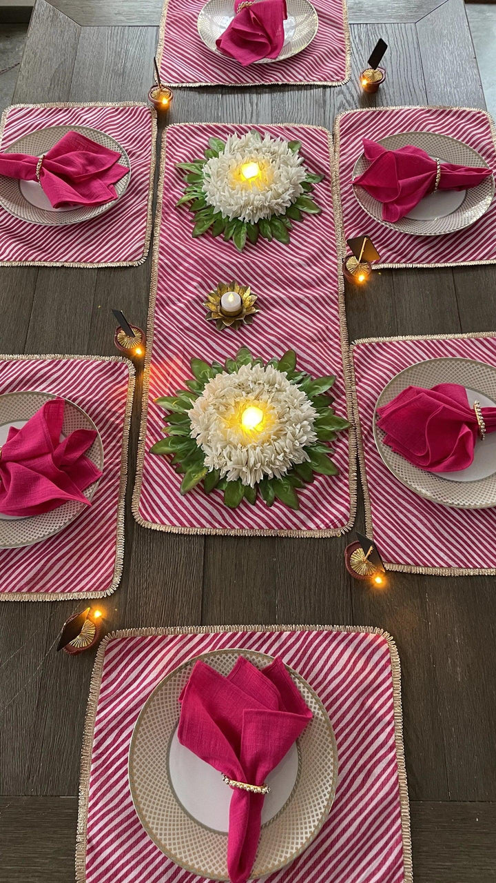 Riviera Table Decor Kit - Floral Art by Nandini (A unit of R S creations and designs)