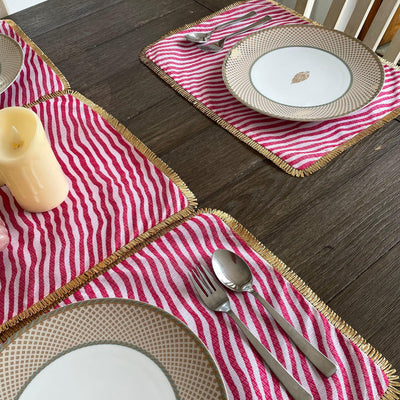 Riviera Table Mat & Runner Set - Floral Art by Nandini (A unit of R S creations and designs)