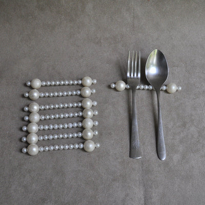 Pearl Cutlery Holder - Floral Art by Nandini (A unit of R S creations and designs)
