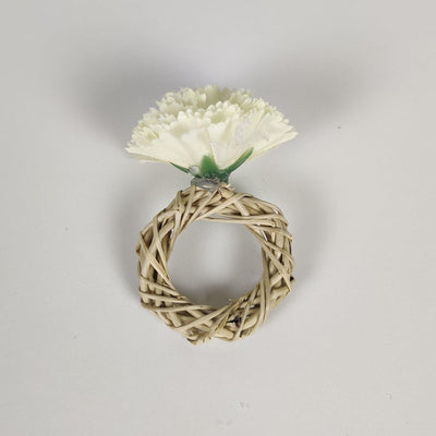 Cane Napkin Ring - Floral Art by Nandini (A unit of R S creations and designs)