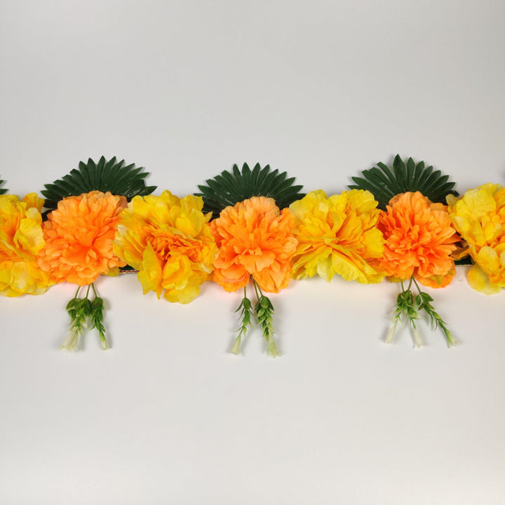 Mystic Toran (Orange & Yellow) Toran - Floral Art by Nandini (A unit of R S creations and designs)