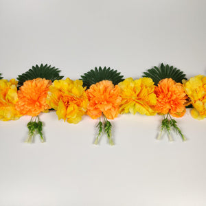 Mystic Toran (Orange & Yellow) Toran - Floral Art by Nandini (A unit of R S creations and designs)