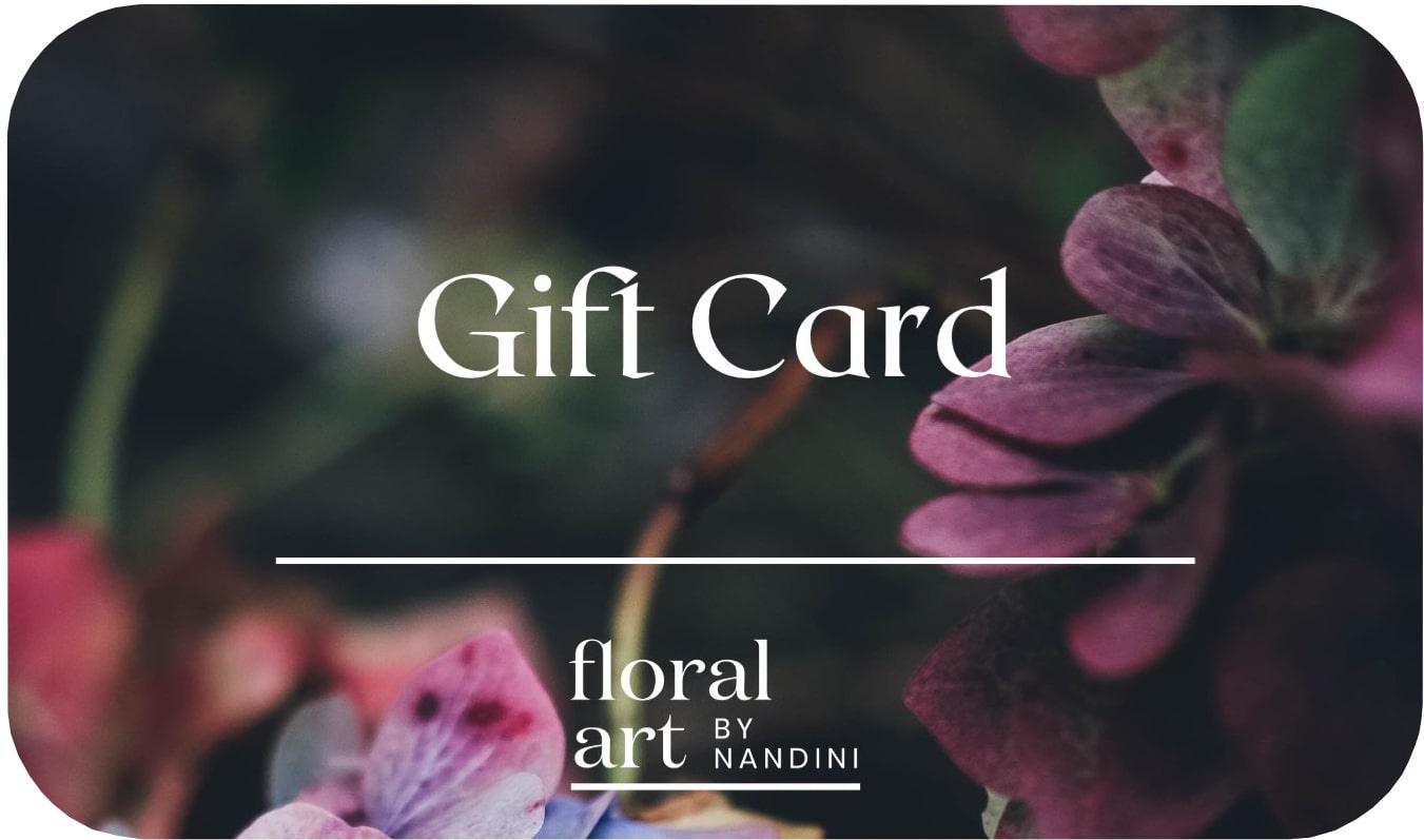 Gift Card - Floral Art by Nandini (A unit of R S creations and designs)