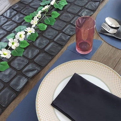 Athena Dining Table Decor Kit (Double Sided Mats & Coasters) - Floral Art by Nandini (A unit of R S creations and designs)