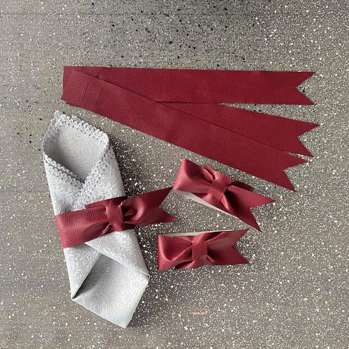 Leather Napkin Tie Ups